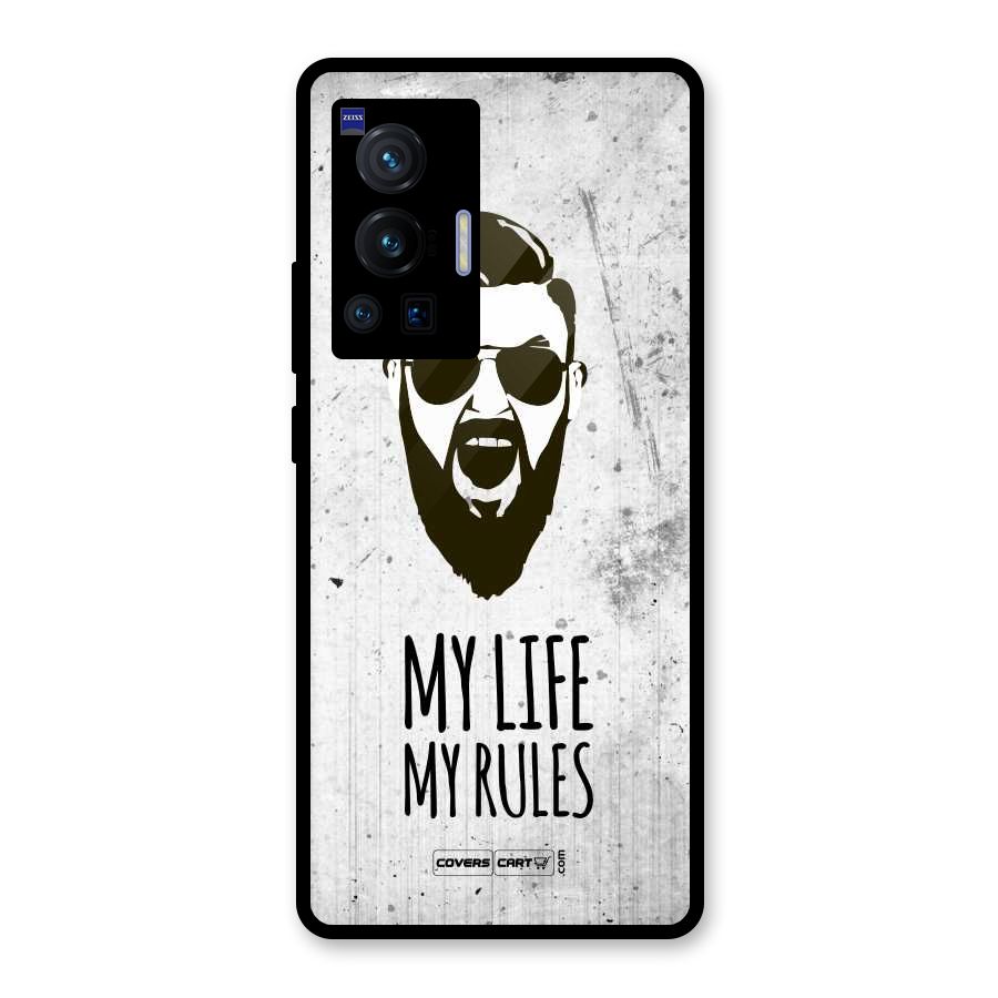 My Life My Rules Glass Back Case for Vivo X70 Pro