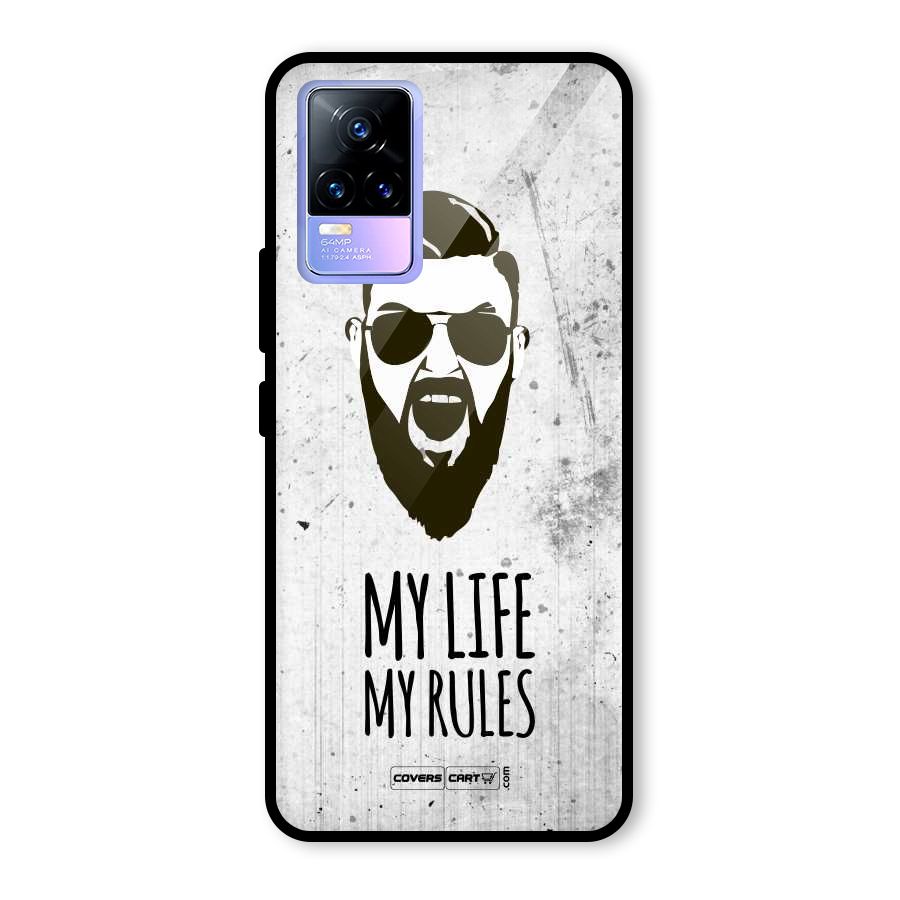 My Life My Rules Glass Back Case for Vivo Y73