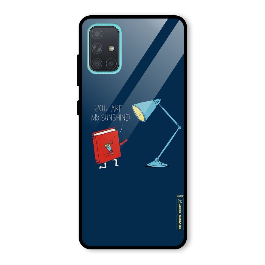 My Sunshine Glass Back Case for Galaxy A71