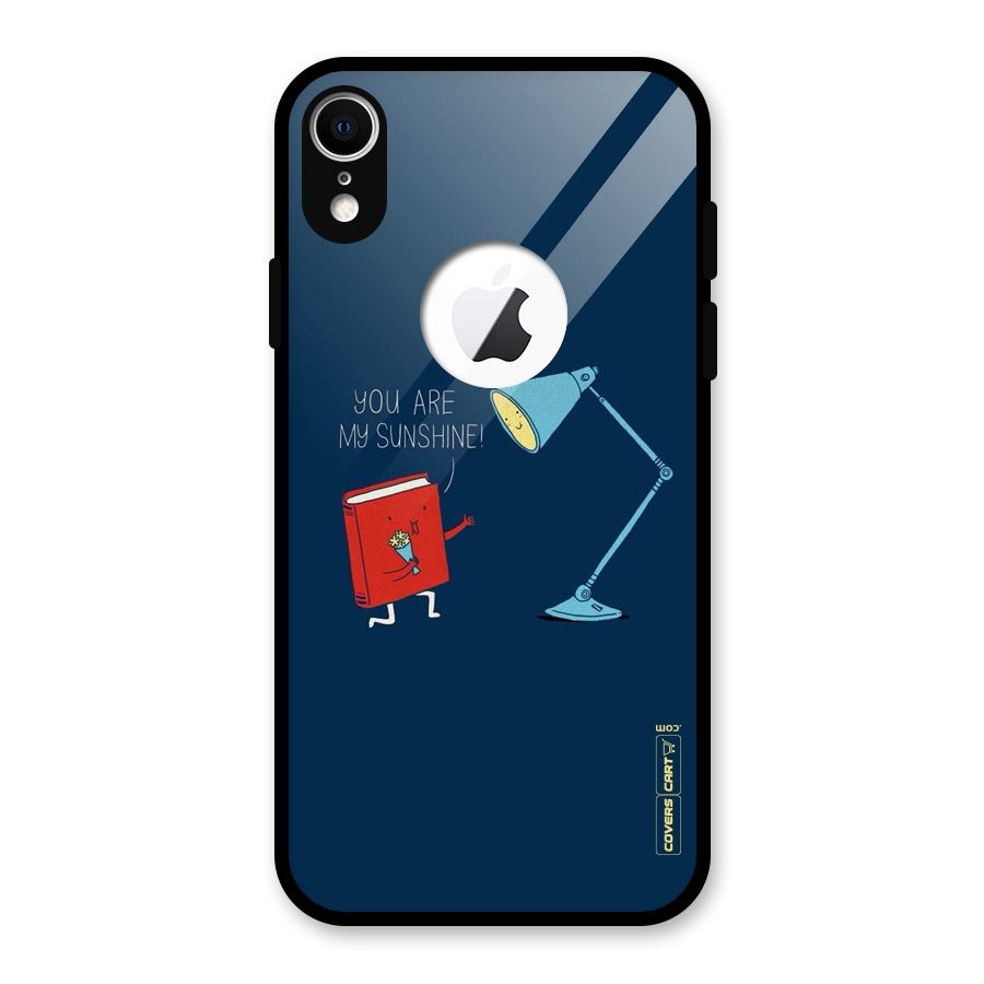 My Sunshine Glass Back Case for iPhone XR Logo Cut