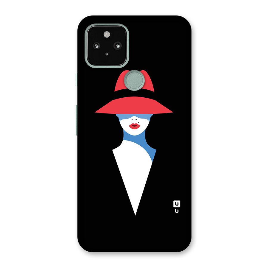 Mysterious Woman Illustration Back Case for Google Pixel 5