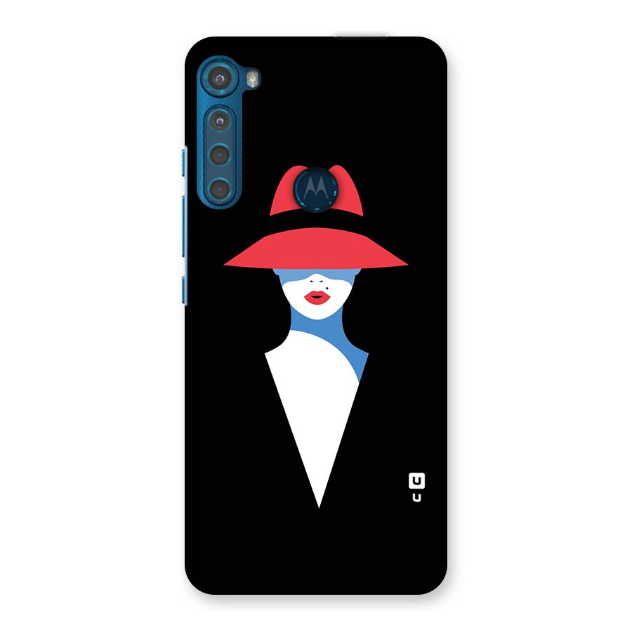 Mysterious Woman Illustration Back Case for Motorola One Fusion Plus