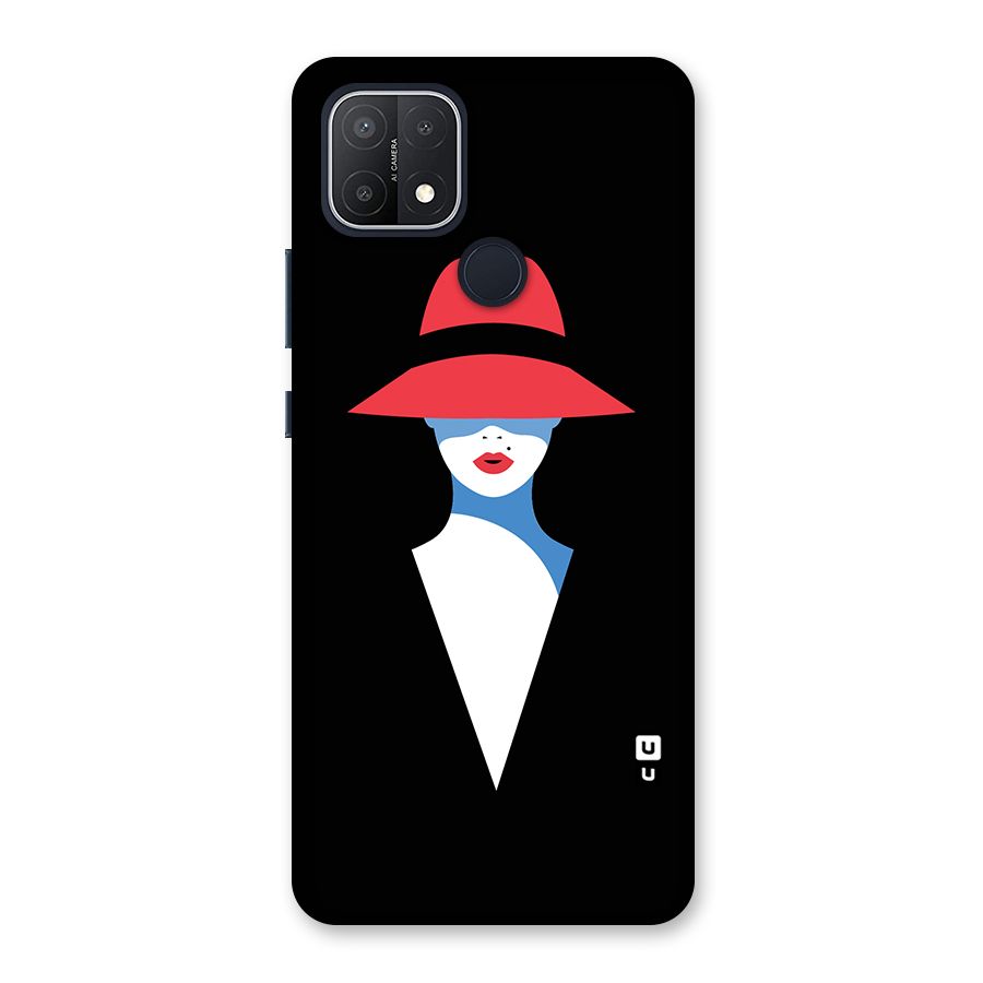 Mysterious Woman Illustration Back Case for Oppo A15