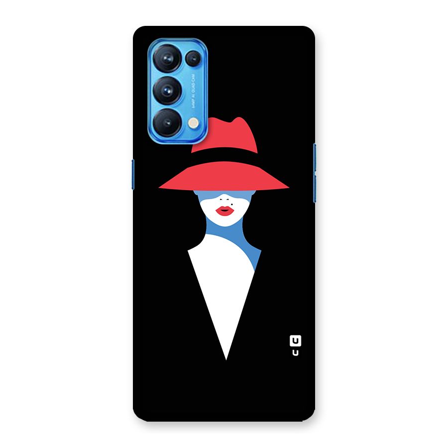 Mysterious Woman Illustration Back Case for Oppo Reno5 Pro 5G