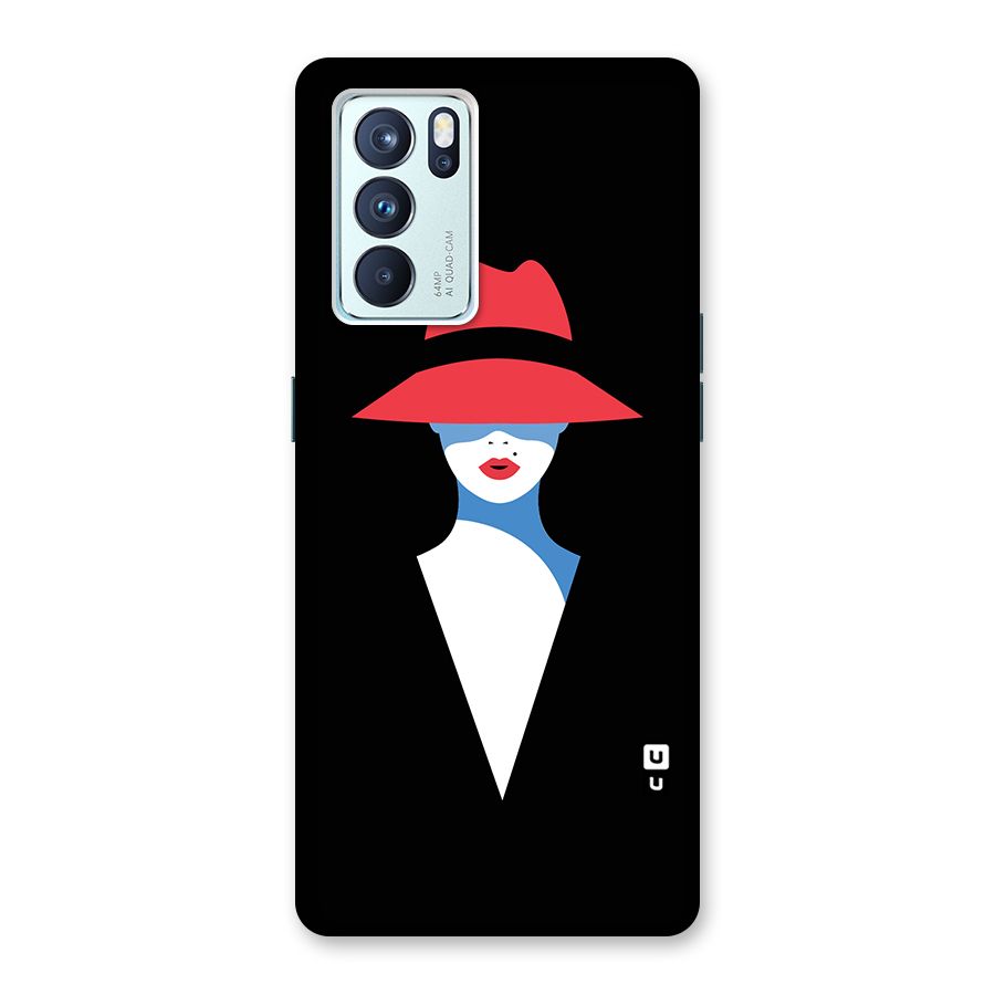 Mysterious Woman Illustration Back Case for Oppo Reno6 Pro 5G