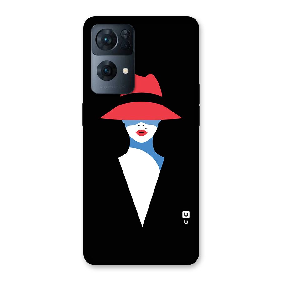 Mysterious Woman Illustration Back Case for Oppo Reno7 Pro 5G