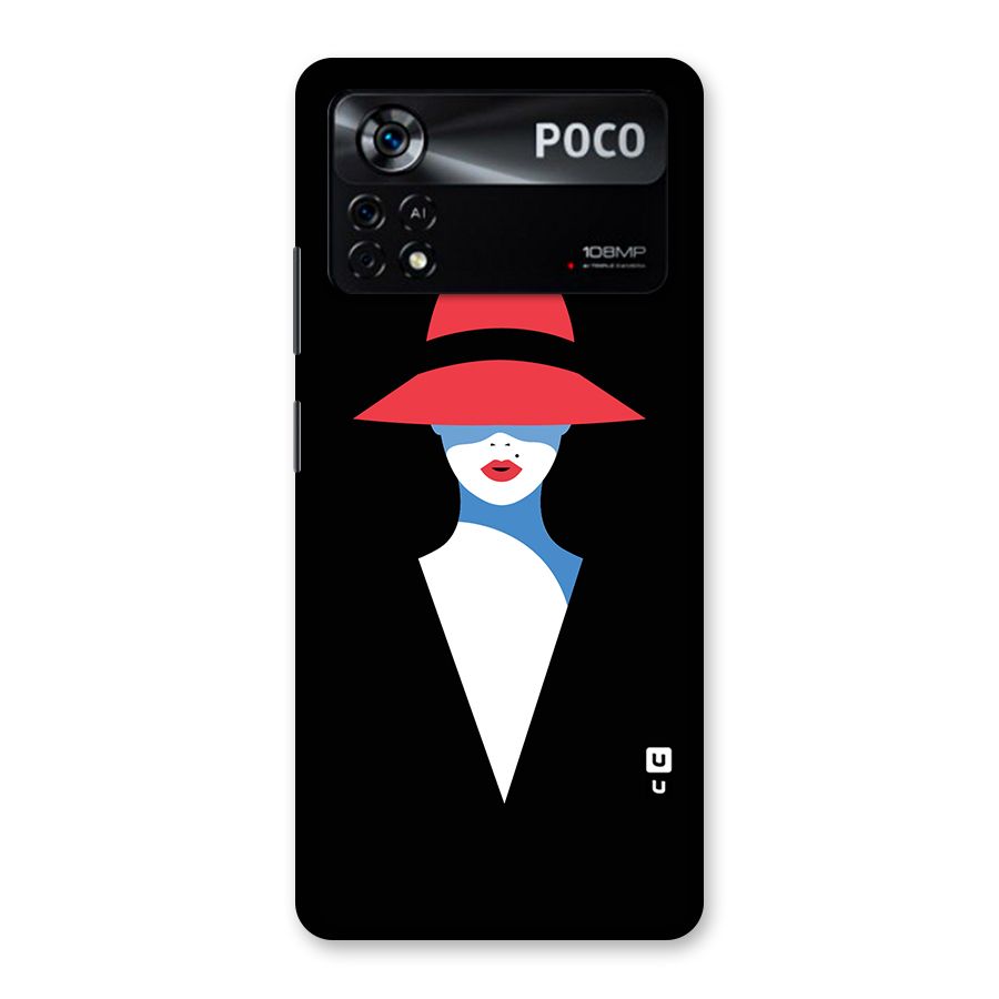 Mysterious Woman Illustration Back Case for Poco X4 Pro 5G
