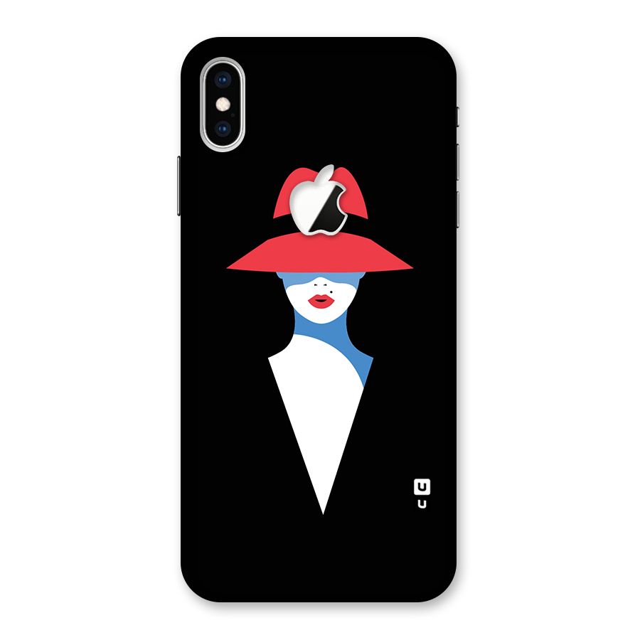 Mysterious Woman Illustration Back Case for iPhone XS Max Apple Cut