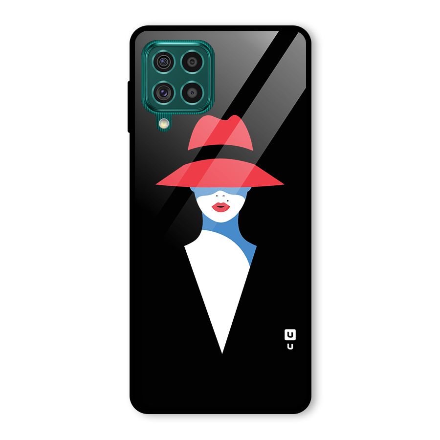 Mysterious Woman Illustration Glass Back Case for Galaxy F62