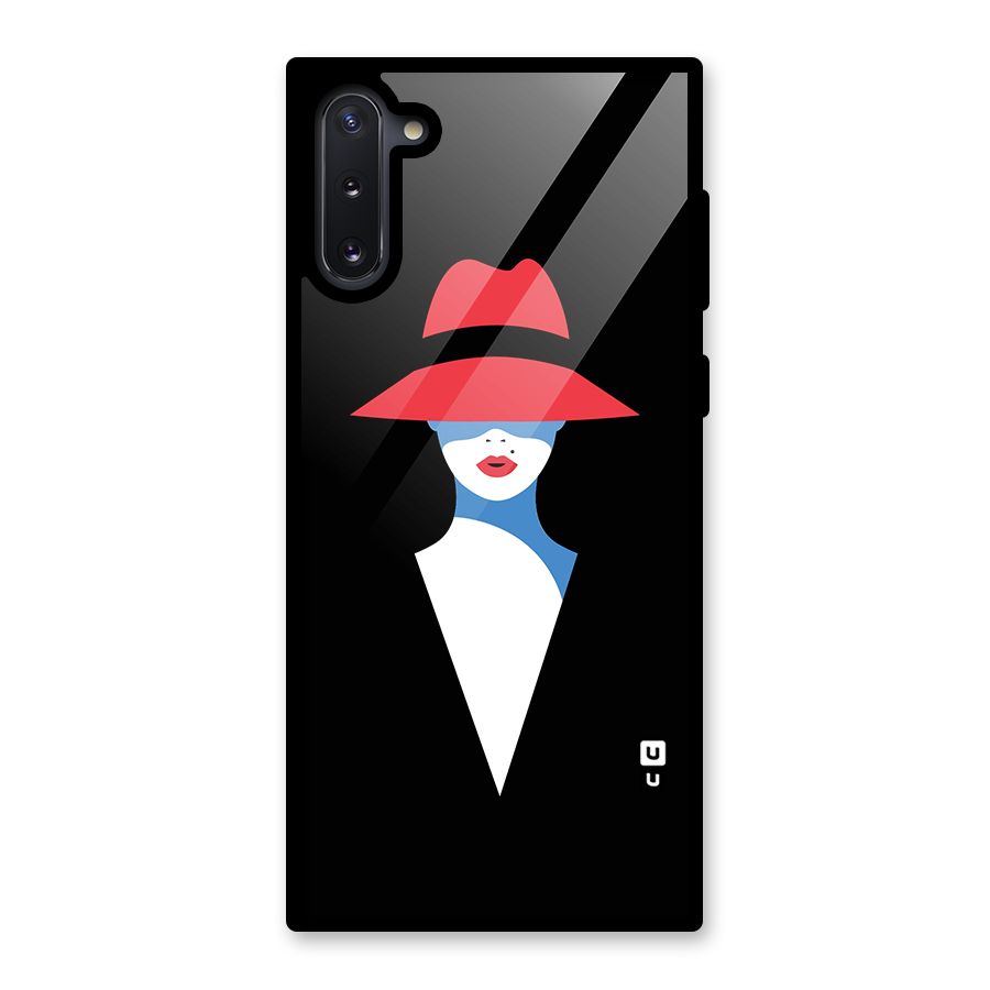 Mysterious Woman Illustration Glass Back Case for Galaxy Note 10