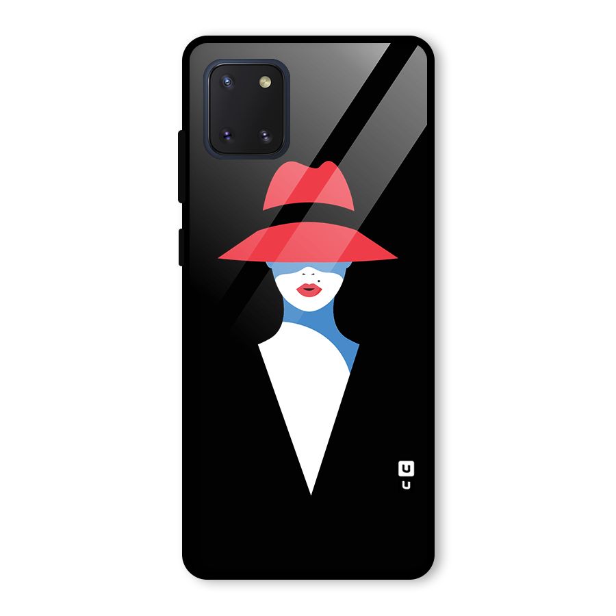 Mysterious Woman Illustration Glass Back Case for Galaxy Note 10 Lite