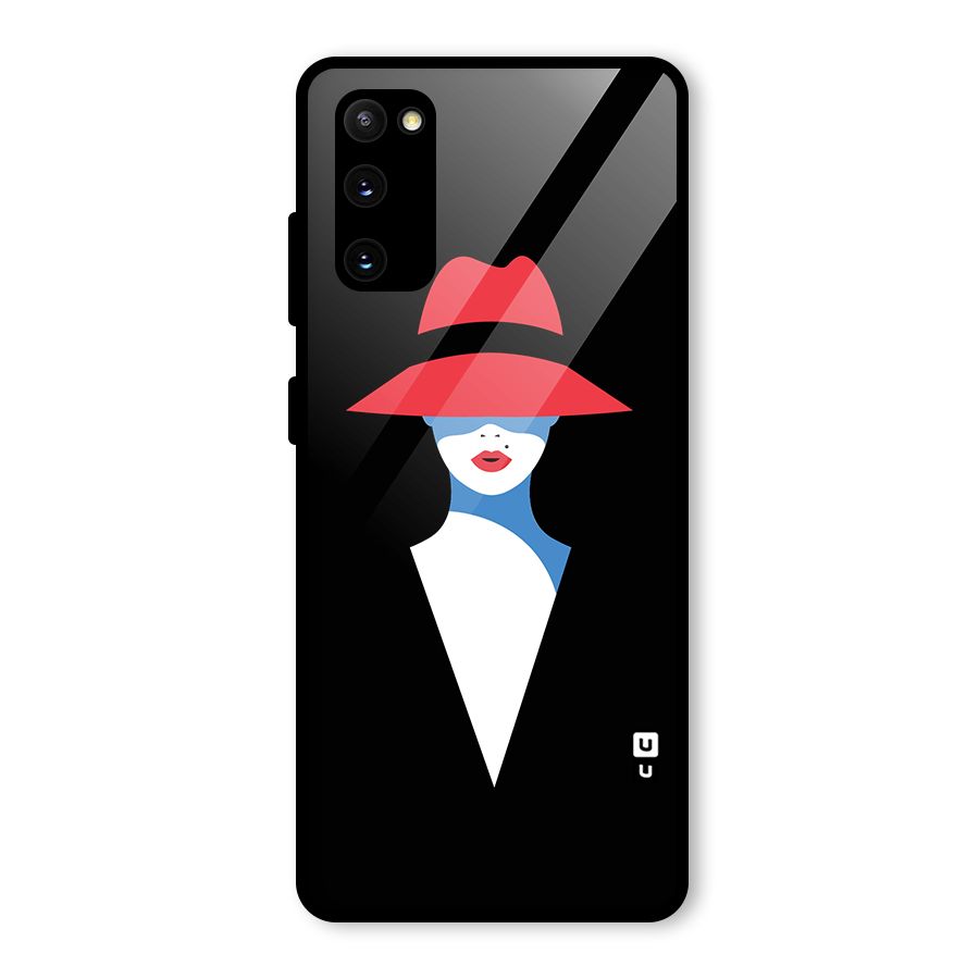 Mysterious Woman Illustration Glass Back Case for Galaxy S20 FE 5G