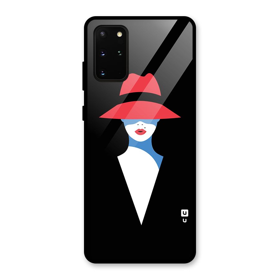 Mysterious Woman Illustration Glass Back Case for Galaxy S20 Plus