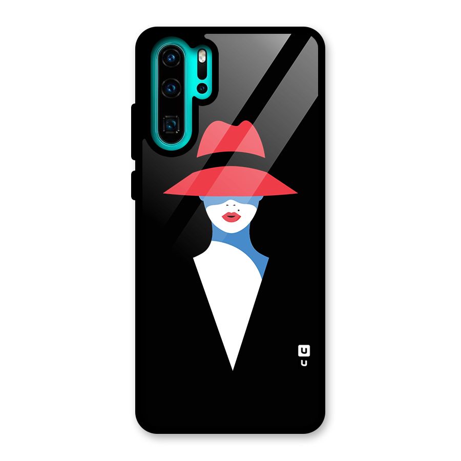 Mysterious Woman Illustration Glass Back Case for Huawei P30 Pro