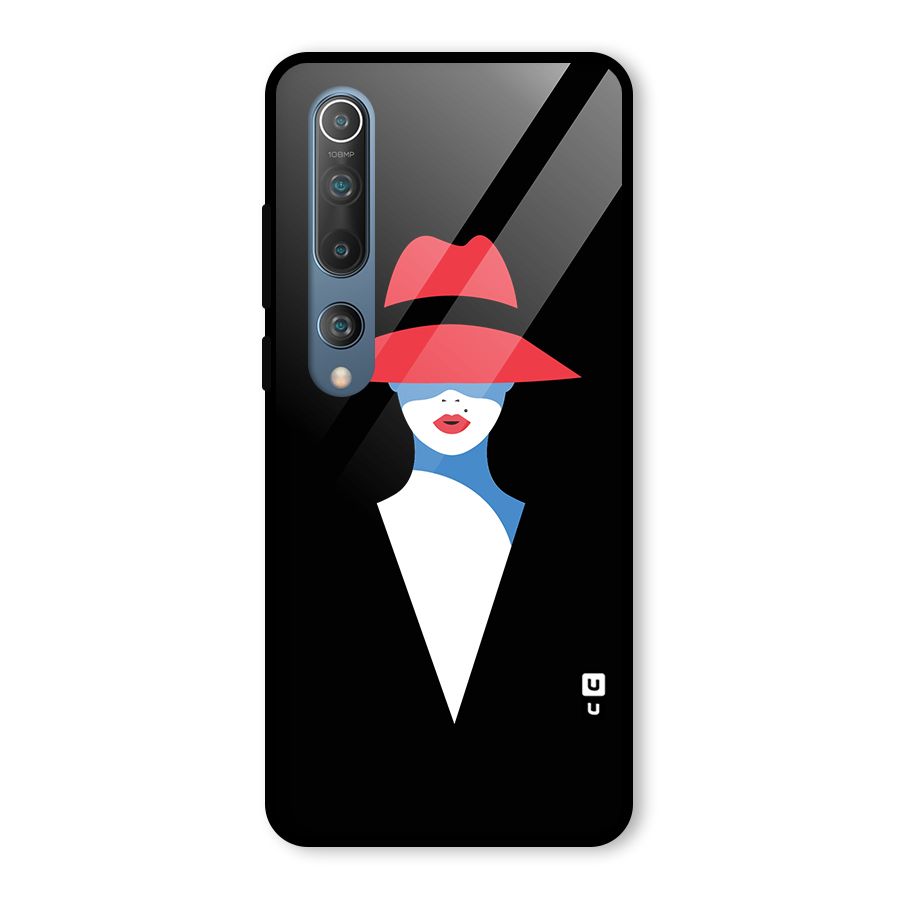 Mysterious Woman Illustration Glass Back Case for Mi 10