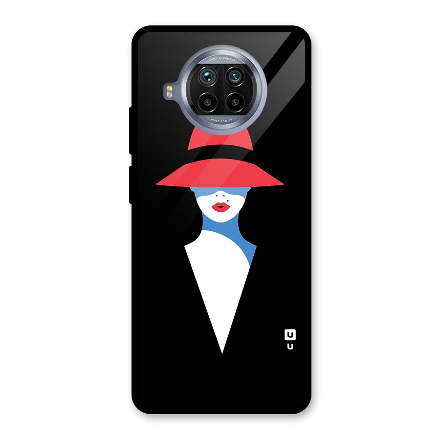 Mysterious Woman Illustration Glass Back Case for Mi 10i