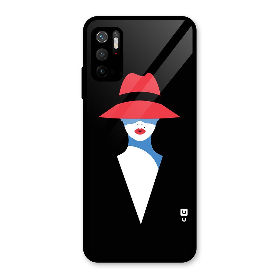 Mysterious Woman Illustration Glass Back Case for Poco M3 Pro 5G