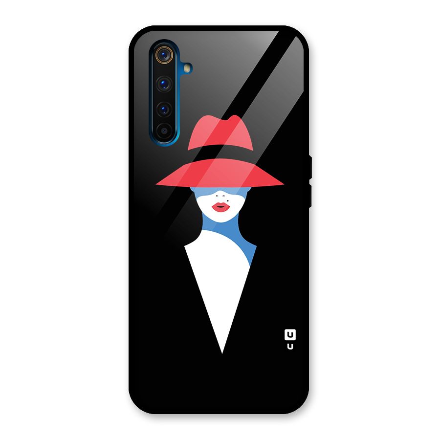 Mysterious Woman Illustration Glass Back Case for Realme 6 Pro