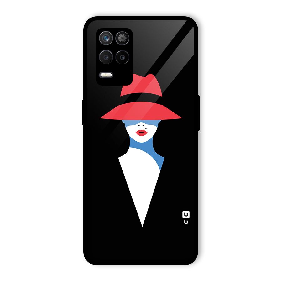 Mysterious Woman Illustration Glass Back Case for Realme 9 5G