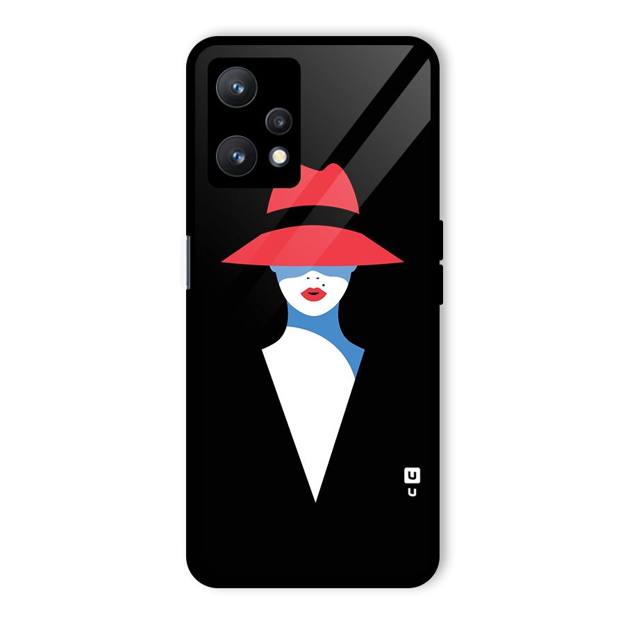 Mysterious Woman Illustration Glass Back Case for Realme 9 Pro 5G