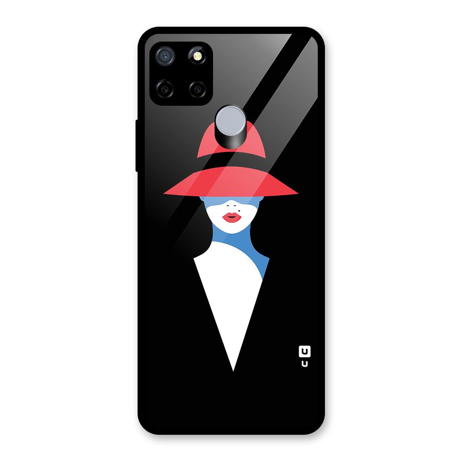 Mysterious Woman Illustration Glass Back Case for Realme C12