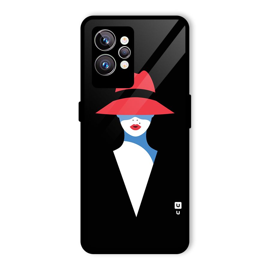 Mysterious Woman Illustration Glass Back Case for Realme GT2 Pro