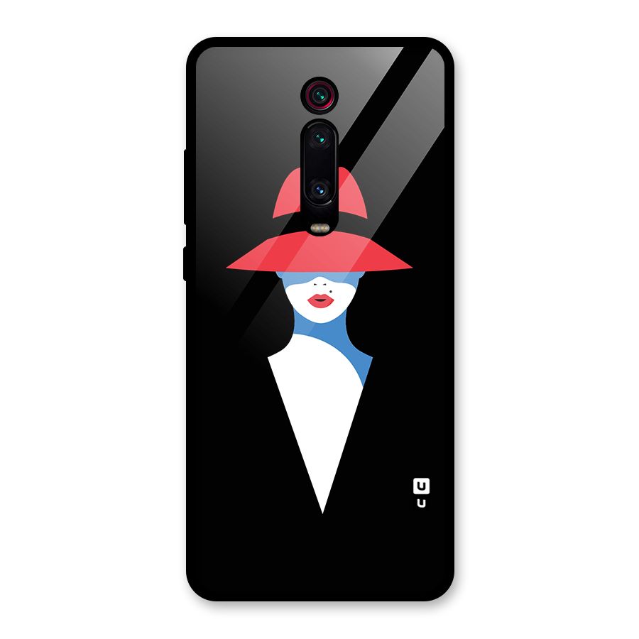 Mysterious Woman Illustration Glass Back Case for Redmi K20 Pro