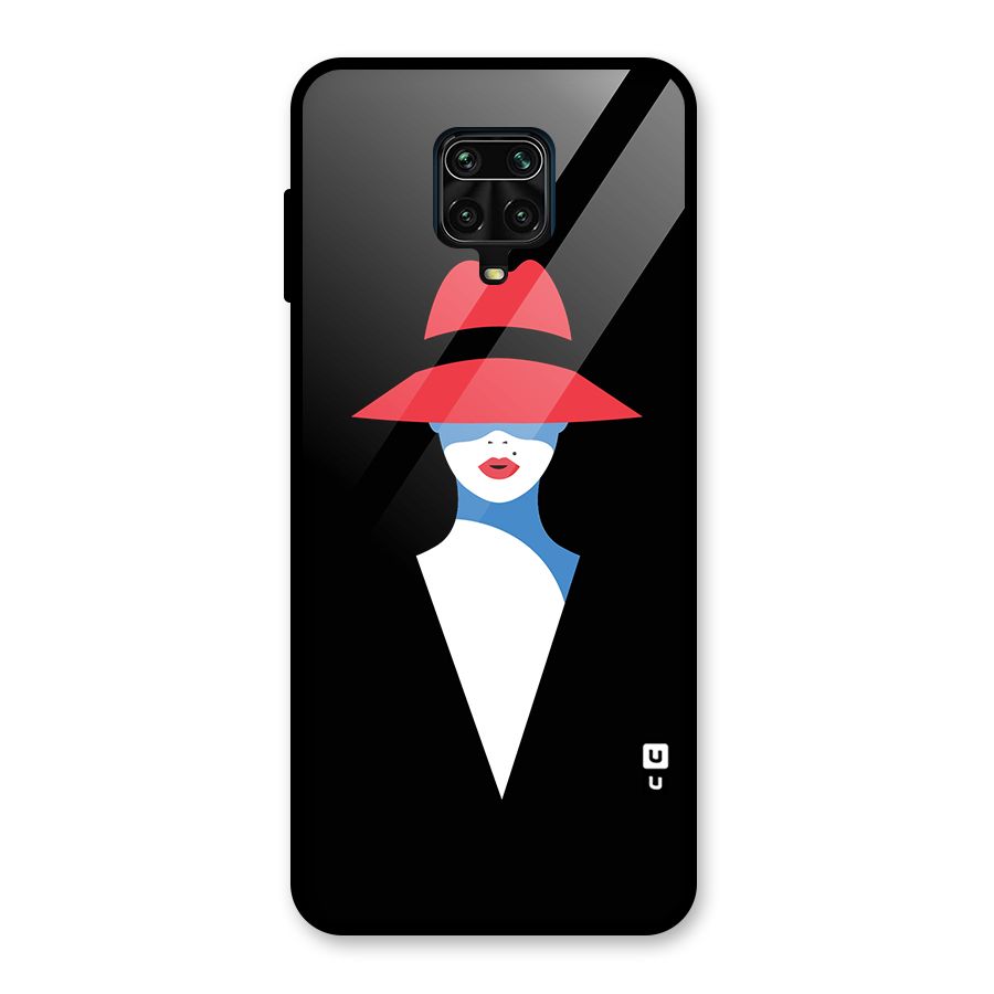 Mysterious Woman Illustration Glass Back Case for Redmi Note 10 Lite