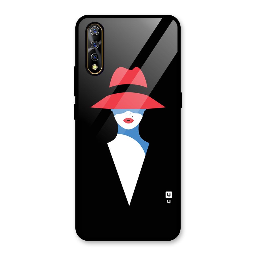 Mysterious Woman Illustration Glass Back Case for Vivo S1