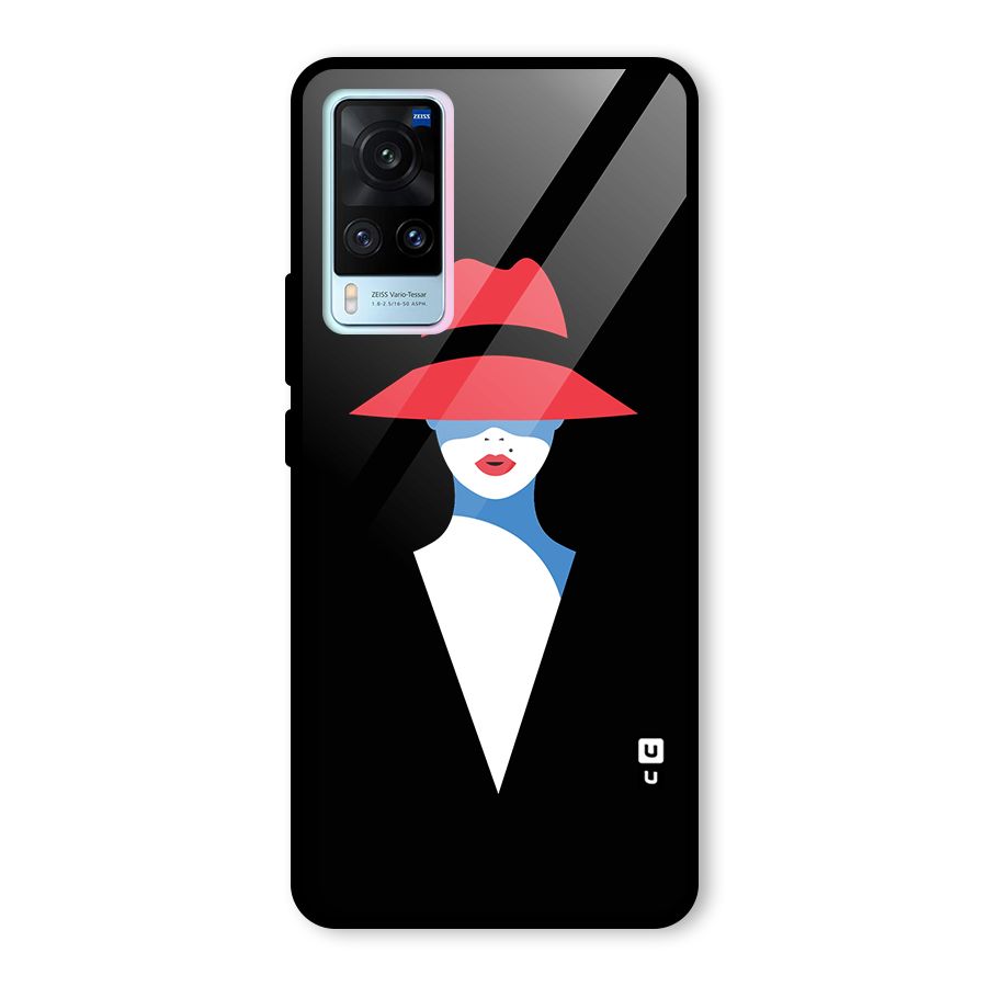 Mysterious Woman Illustration Glass Back Case for Vivo X60