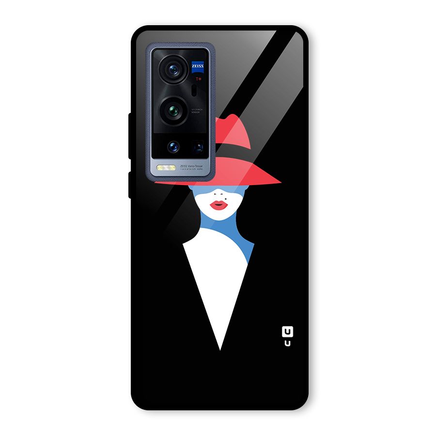 Mysterious Woman Illustration Glass Back Case for Vivo X60 Pro Plus