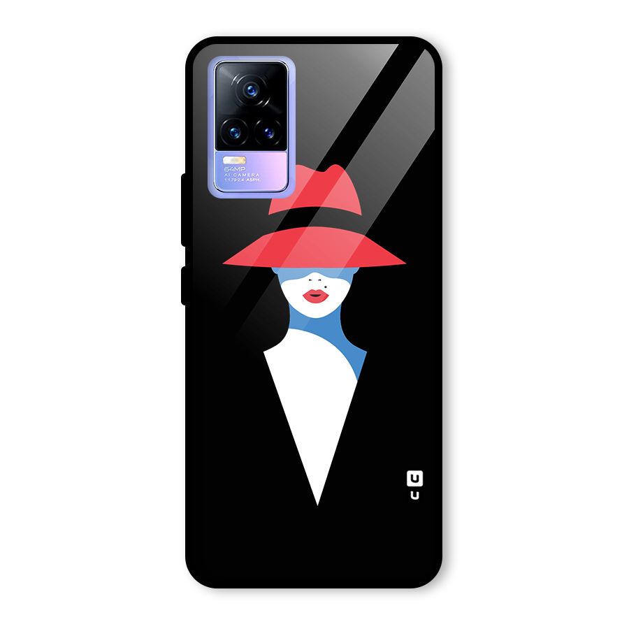 Mysterious Woman Illustration Glass Back Case for Vivo Y73