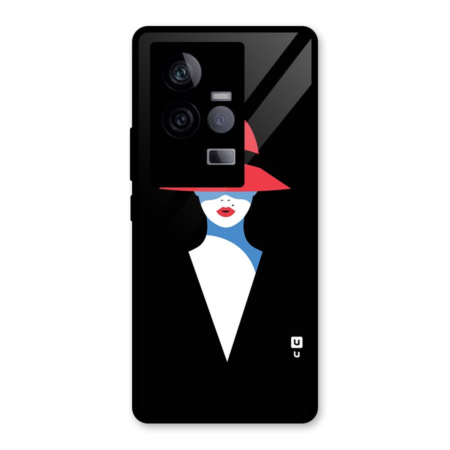 Mysterious Woman Illustration Glass Back Case for Vivo iQOO 11 5G