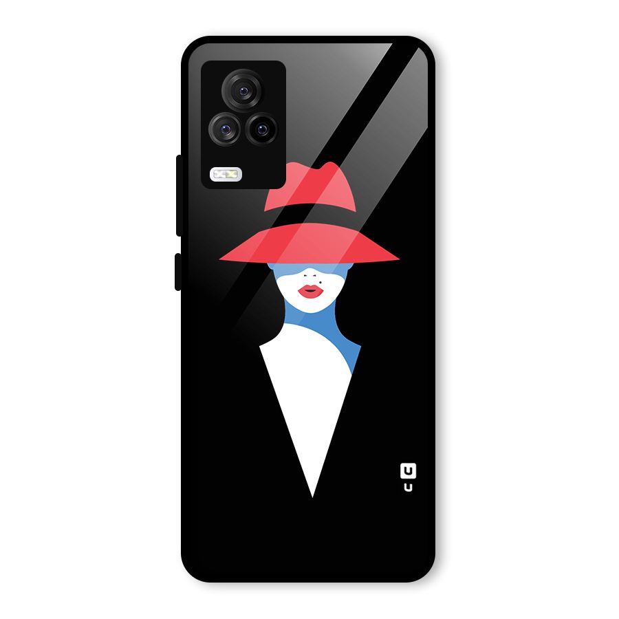 Mysterious Woman Illustration Glass Back Case for Vivo iQOO 7 Legend 5G