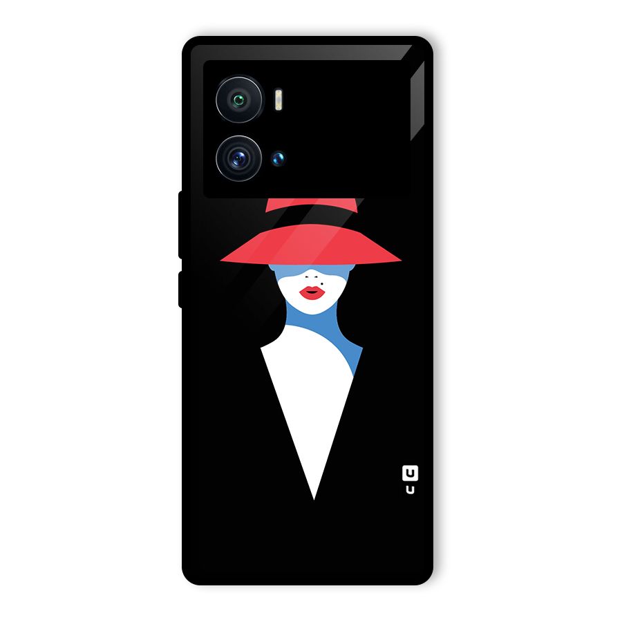 Mysterious Woman Illustration Glass Back Case for Vivo iQOO 9 Pro