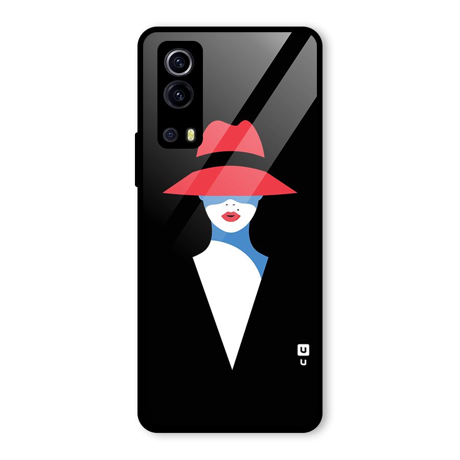 Mysterious Woman Illustration Glass Back Case for Vivo iQOO Z3