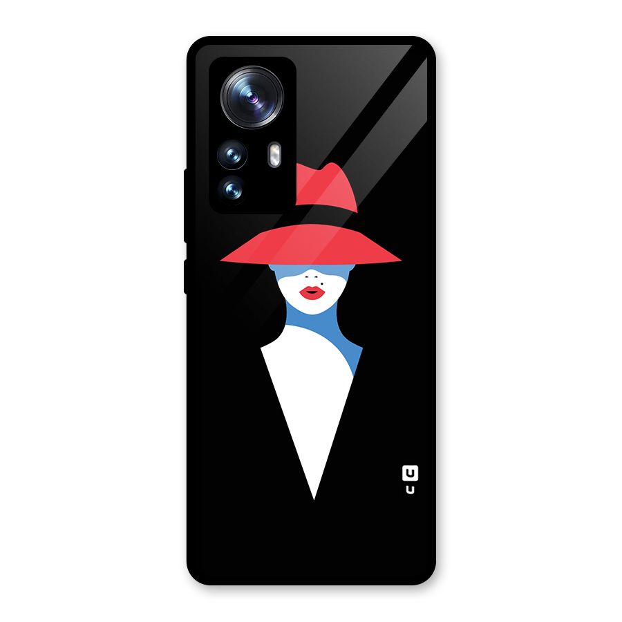Mysterious Woman Illustration Glass Back Case for Xiaomi 12 Pro