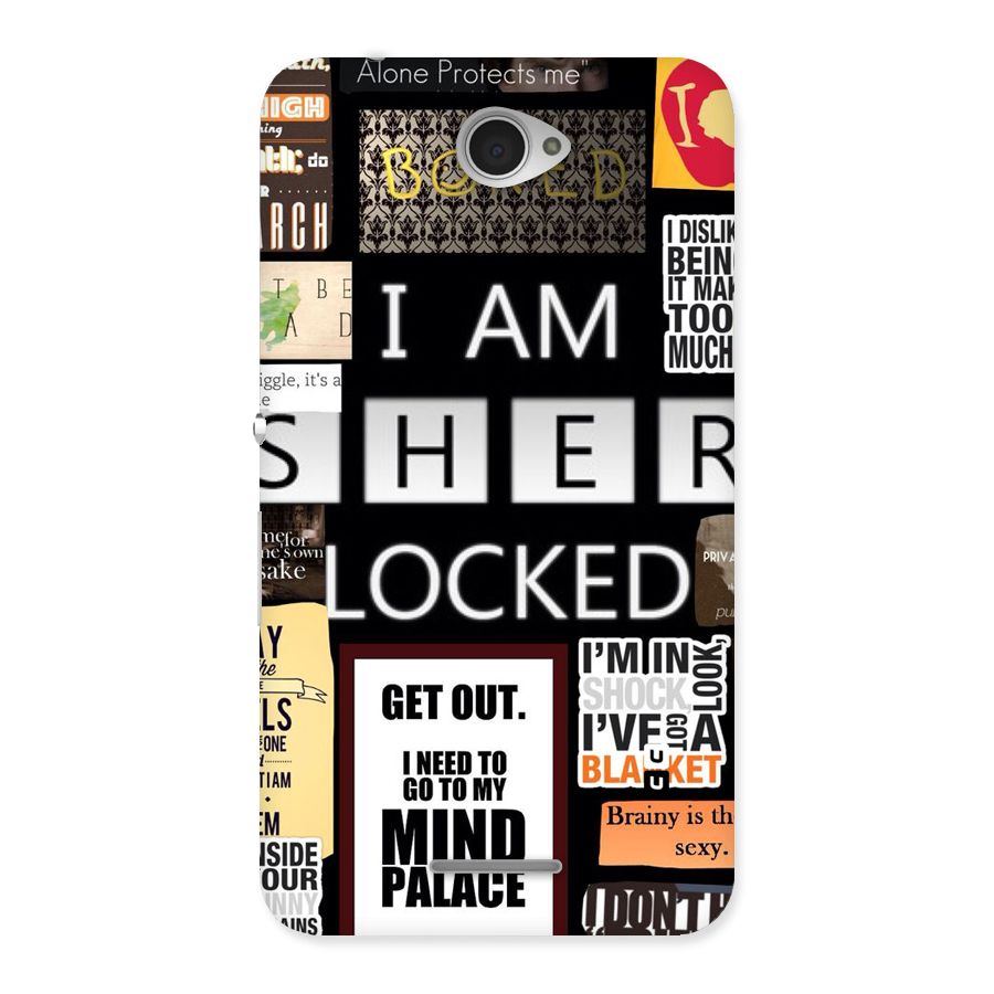 Mystery Pattern Back Case for Sony Xperia E4