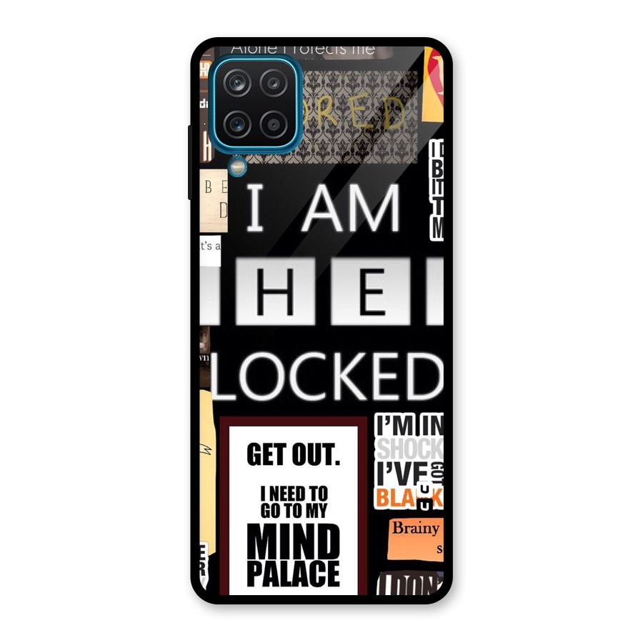 Mystery Pattern Glass Back Case for Galaxy A12