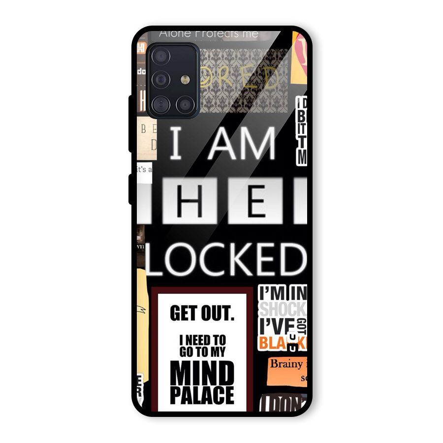 Mystery Pattern Glass Back Case for Galaxy A51