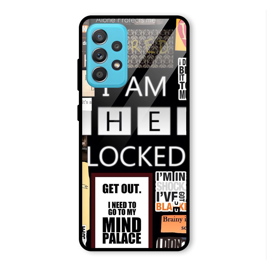 Mystery Pattern Glass Back Case for Galaxy A52s 5G
