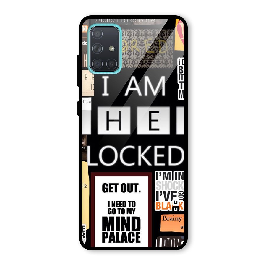 Mystery Pattern Glass Back Case for Galaxy A71