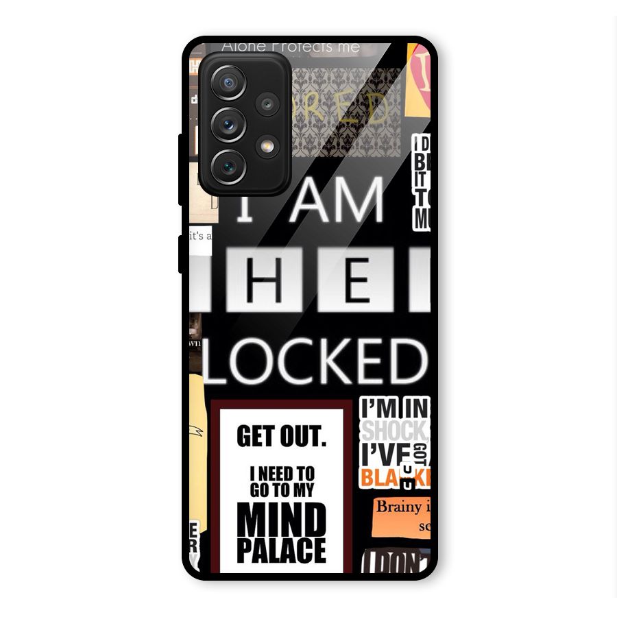 Mystery Pattern Glass Back Case for Galaxy A72