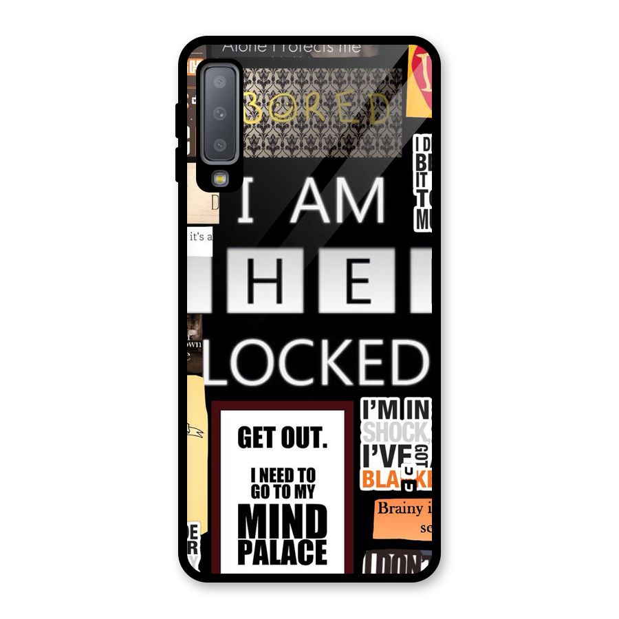 Mystery Pattern Glass Back Case for Galaxy A7 (2018)