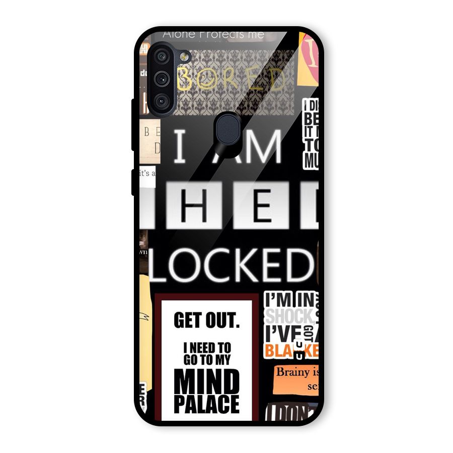 Mystery Pattern Glass Back Case for Galaxy M11