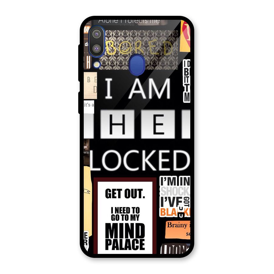 Mystery Pattern Glass Back Case for Galaxy M20
