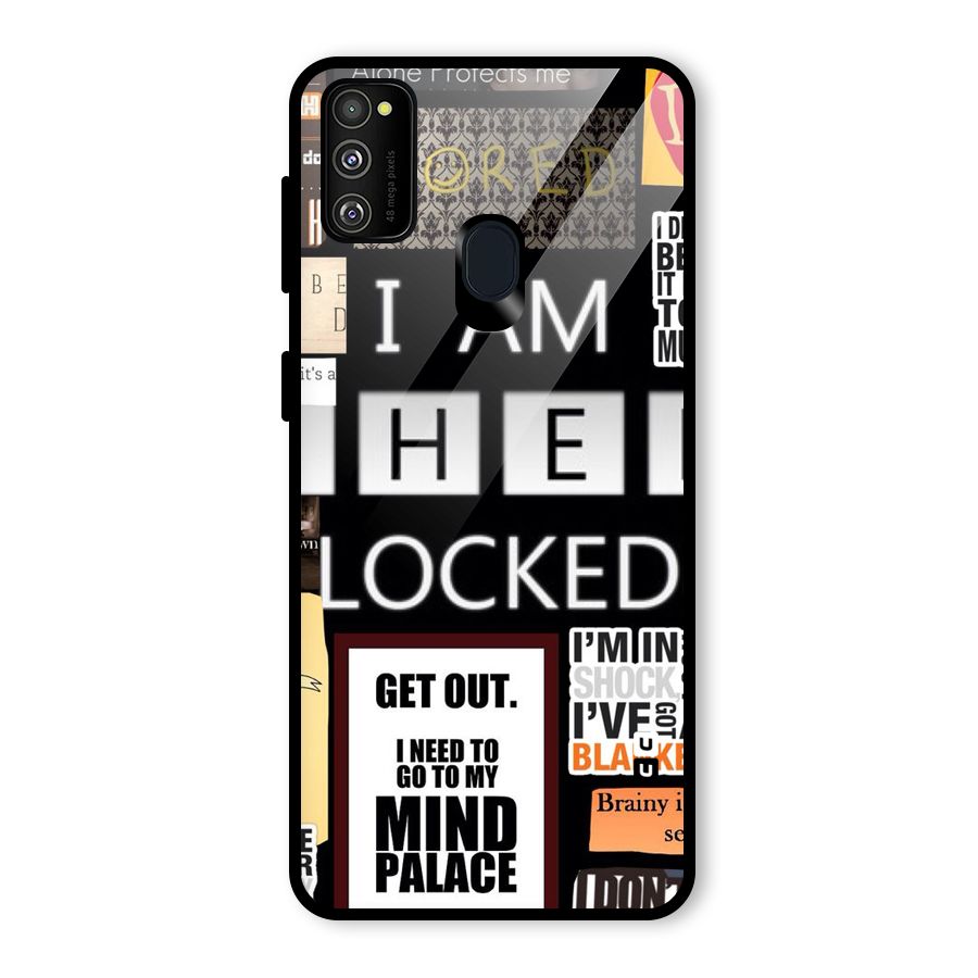Mystery Pattern Glass Back Case for Galaxy M30s