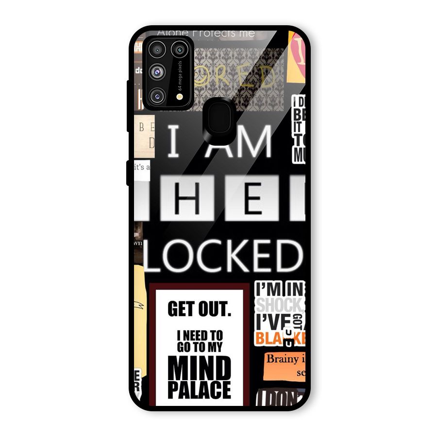 Mystery Pattern Glass Back Case for Galaxy M31