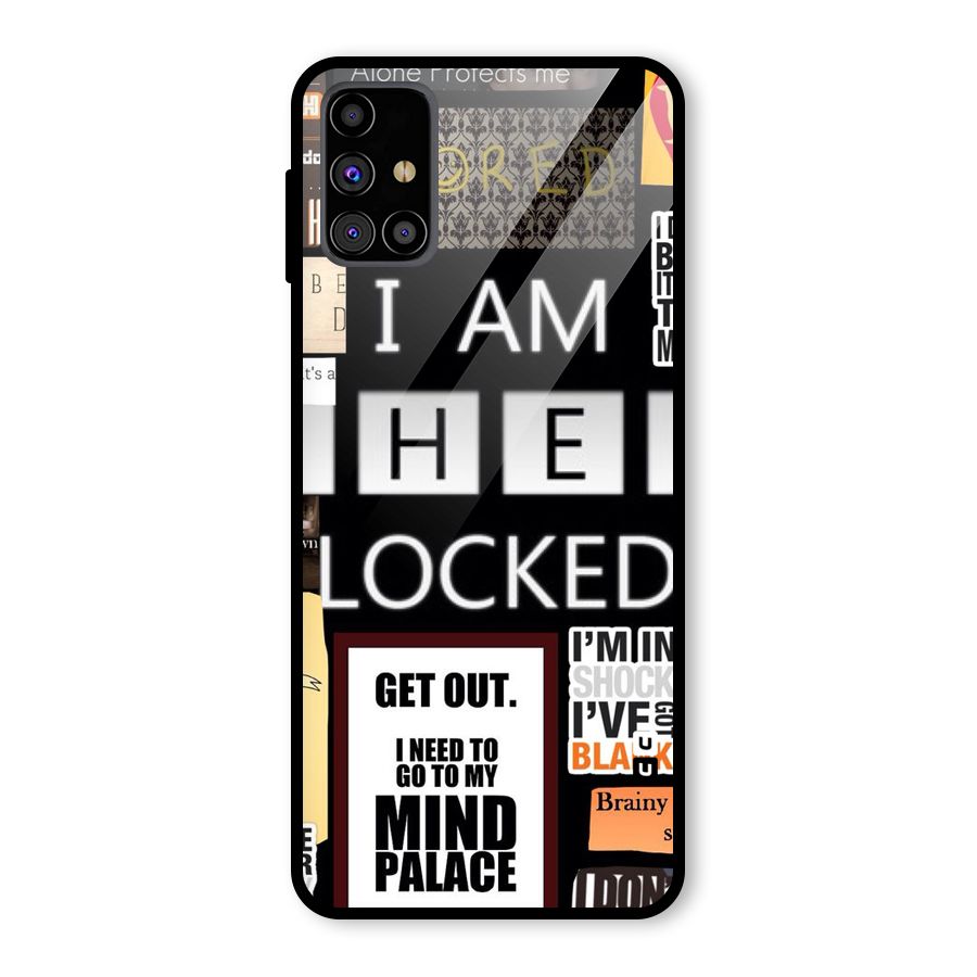 Mystery Pattern Glass Back Case for Galaxy M31s