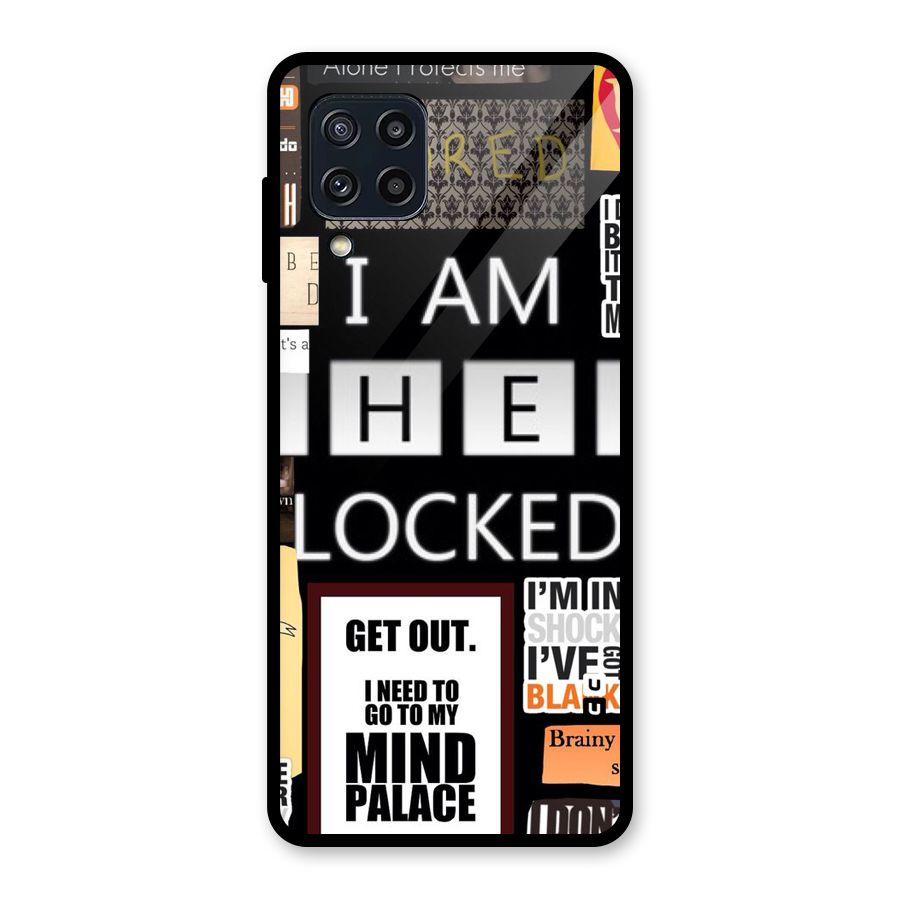Mystery Pattern Glass Back Case for Galaxy M32